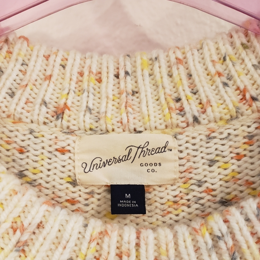 Universal Thread Cream Confetti Ruffle Sweater - Picture 5 of 6